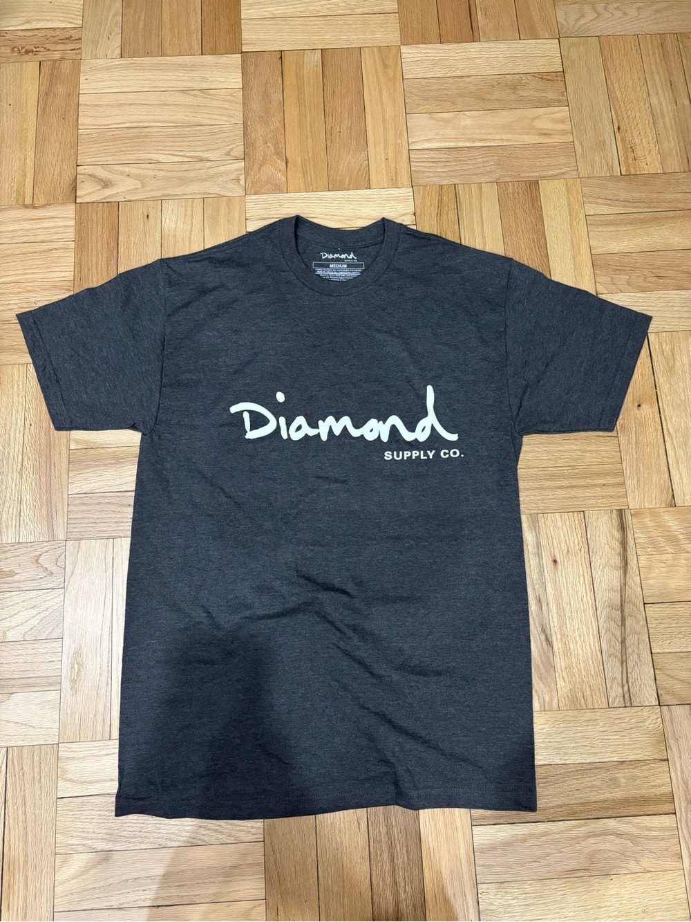 Diamond Supply Co. Men's Black Crew Neck Short Sleeve Logo T-Shirt Medium NWOT